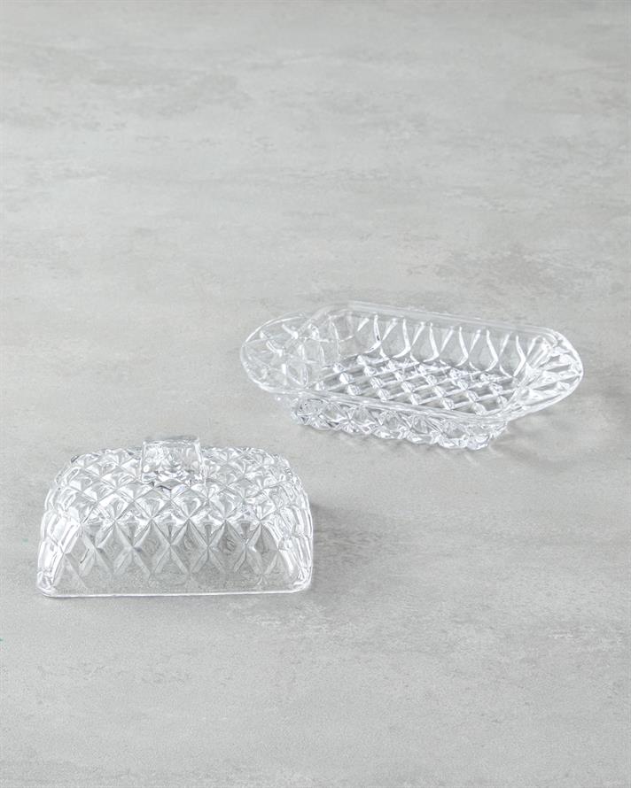 Crux Cam Tereyağlık 17,5x11x10 Cm Şeffaf