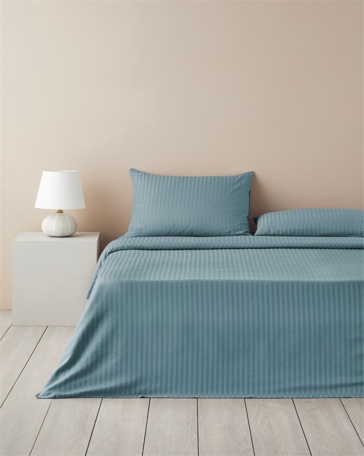 Crystal İpeksi Twill Çift Kişilik Çarşaflı Nevresim Takımı 200x220 cm Petrol Yeşili