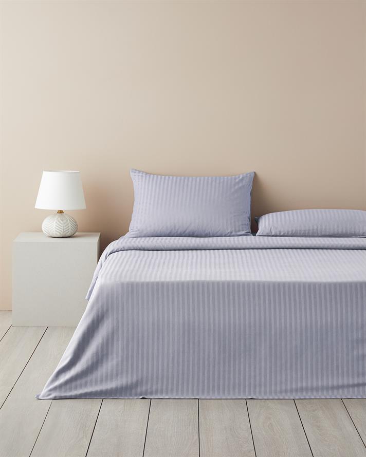 Crystal İpeksi Twill Çift Kişilik Nevresim Takımı 200x220 cm Mavi