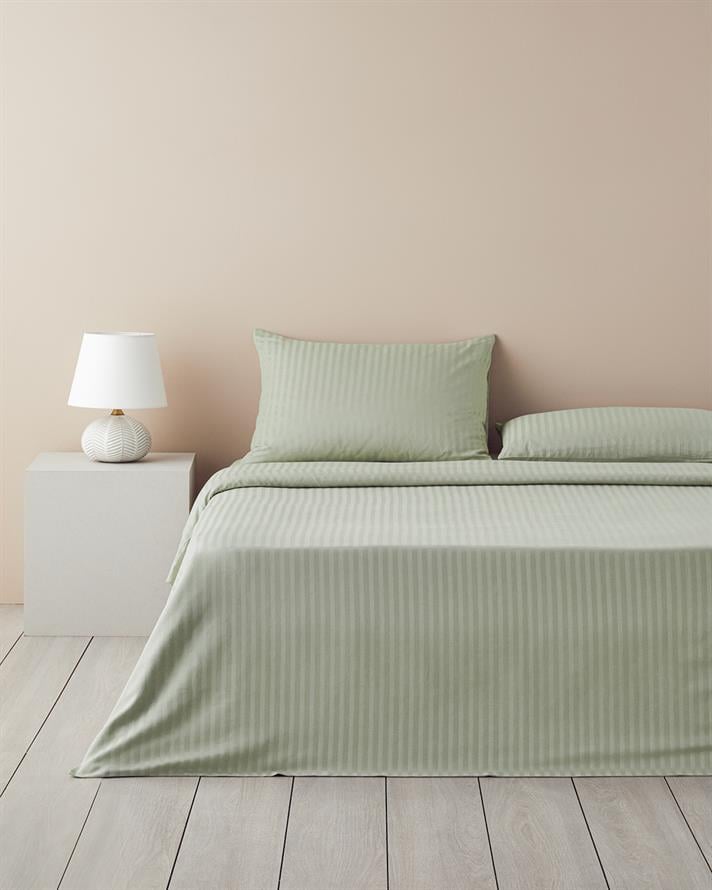 Crystal İpeksi Twill King Size Nevresim Takımı 240x220 cm Yeşil