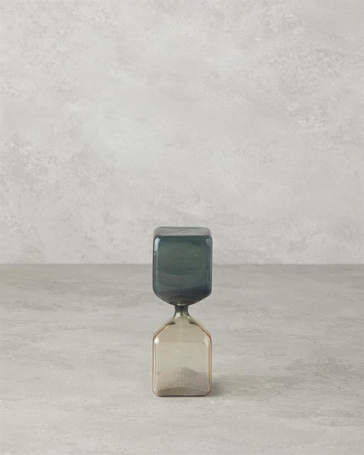 Cubic Cam Kum Saati Kahverengi