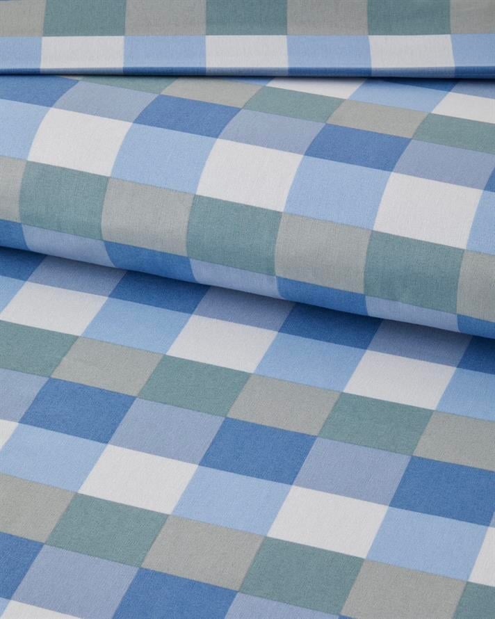 Cuby Kolay Ütülenir Çift Kişilik Nevresim Seti 200x220 cm Seledon - Mavi