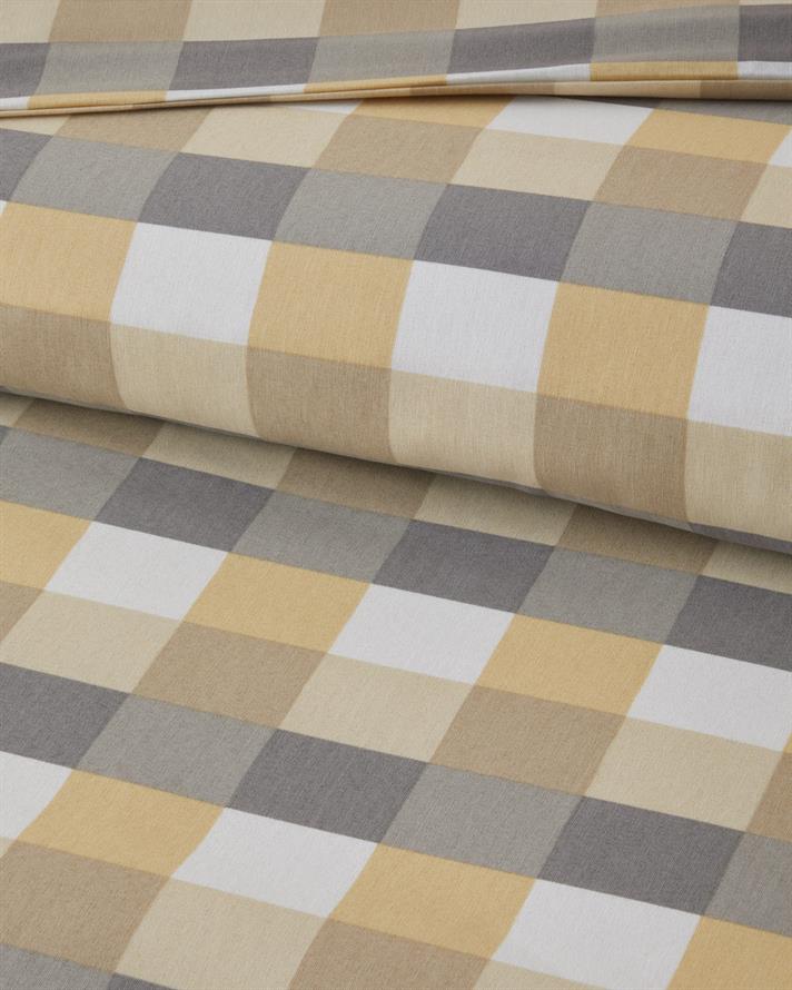 Cuby Kolay Ütülenir Tek Kişilik Nevresim Seti 160x220 cm Gri-Hardal