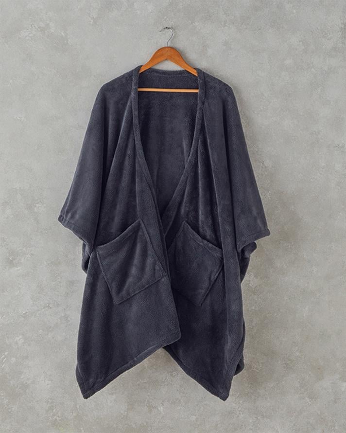 Cuddly Giyilebilir Battaniye Antrasit