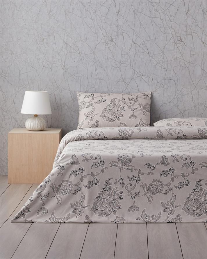 Curioleaf Pamuk Çift Kişilik Nevresim Takımı 200x220 cm Bej