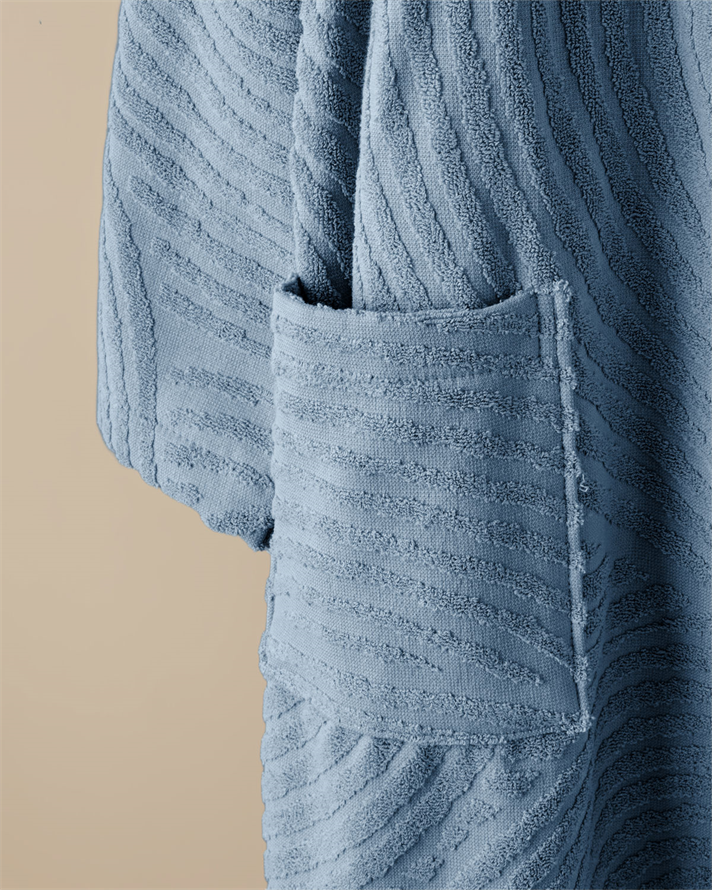 Curve Pamuk Bornoz Mavi