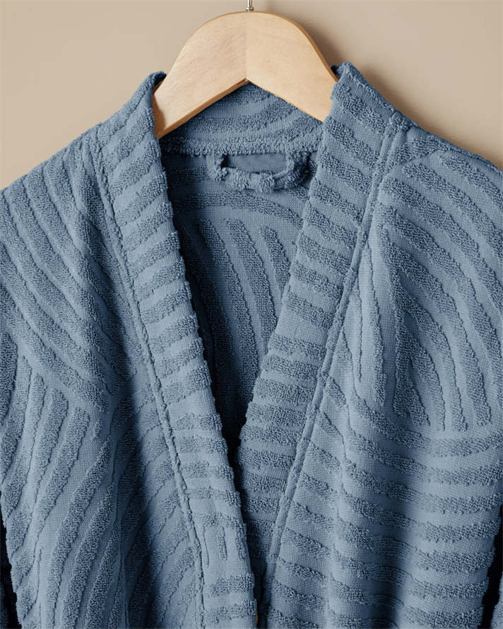 Curve Pamuk Bornoz Mavi