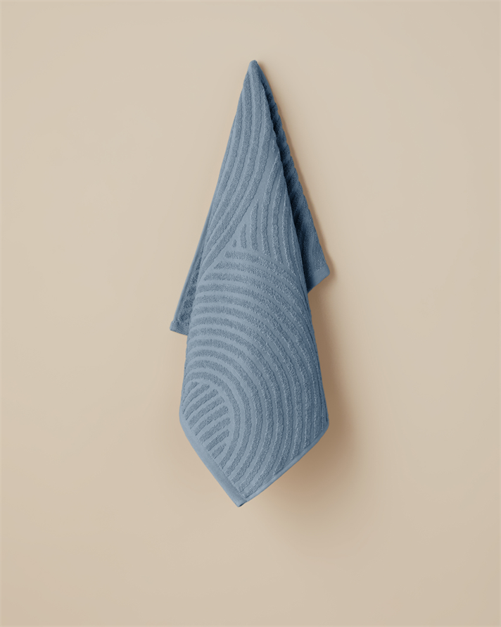 Curve Pamuk Yüz Havlusu 50x70 cm Mavi