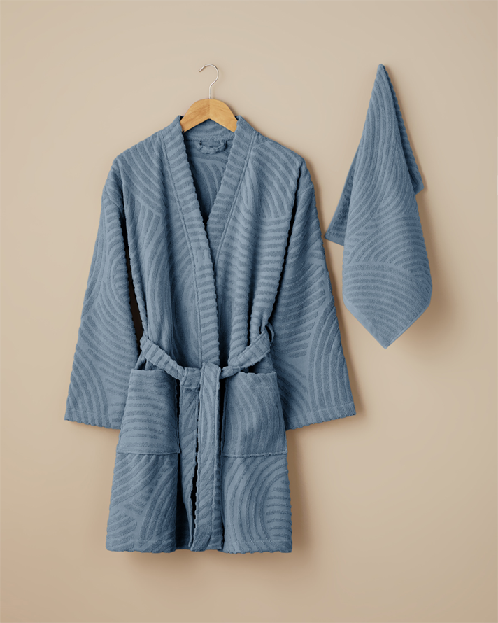 Curve Pamuk Yüz Havlusu 50x70 cm Mavi