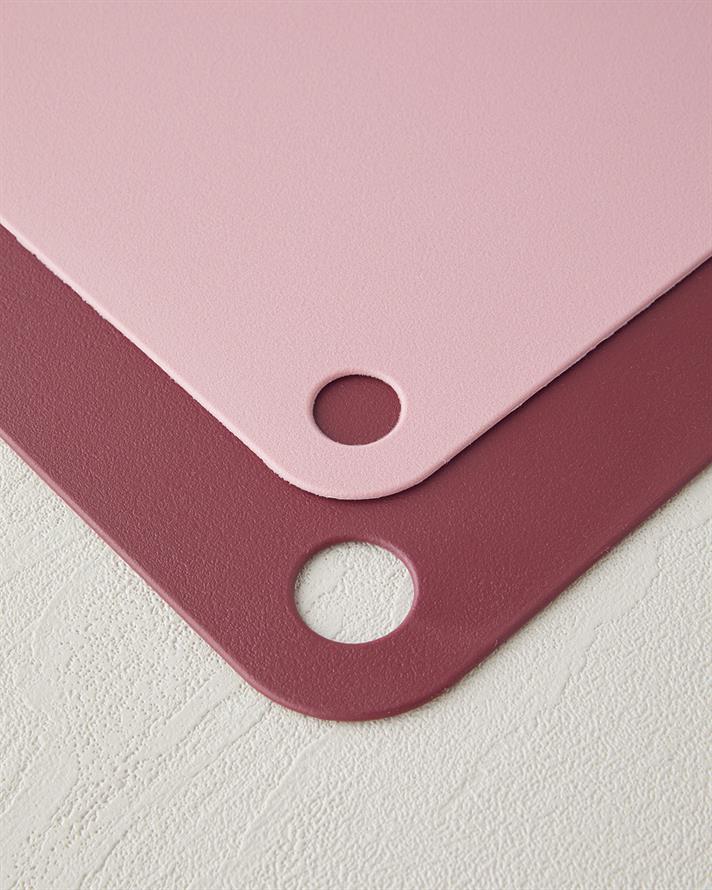 Cut Me 2li Kesme Tahtası 27-34 cm Bordo-Pembe