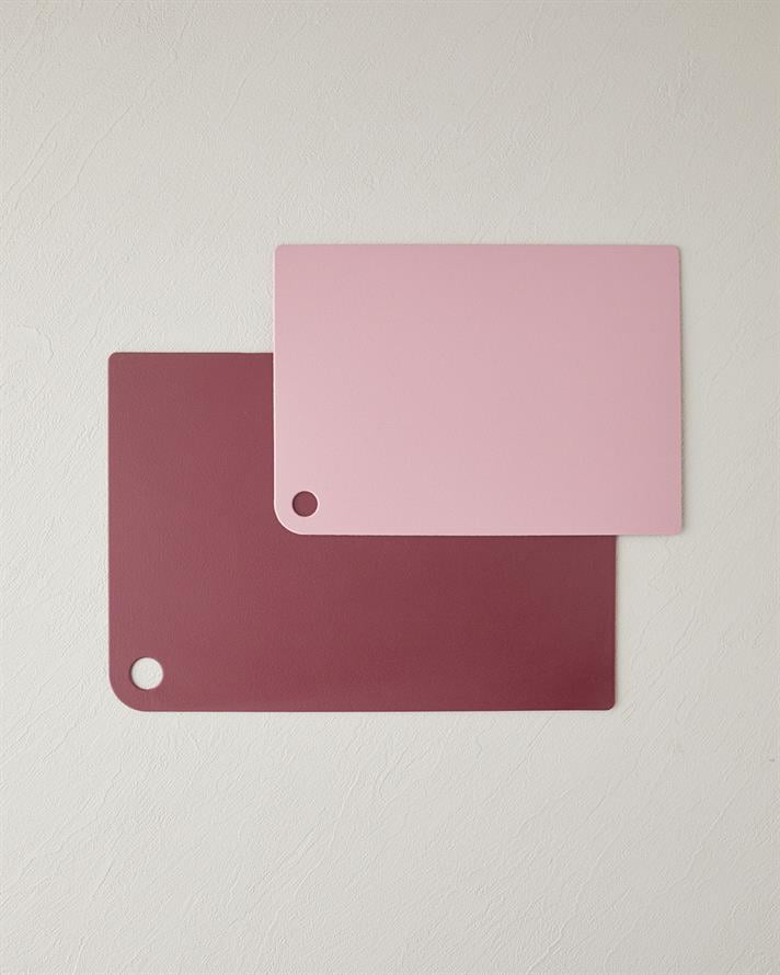 Cut Me 2li Kesme Tahtası 27-34 cm Bordo-Pembe