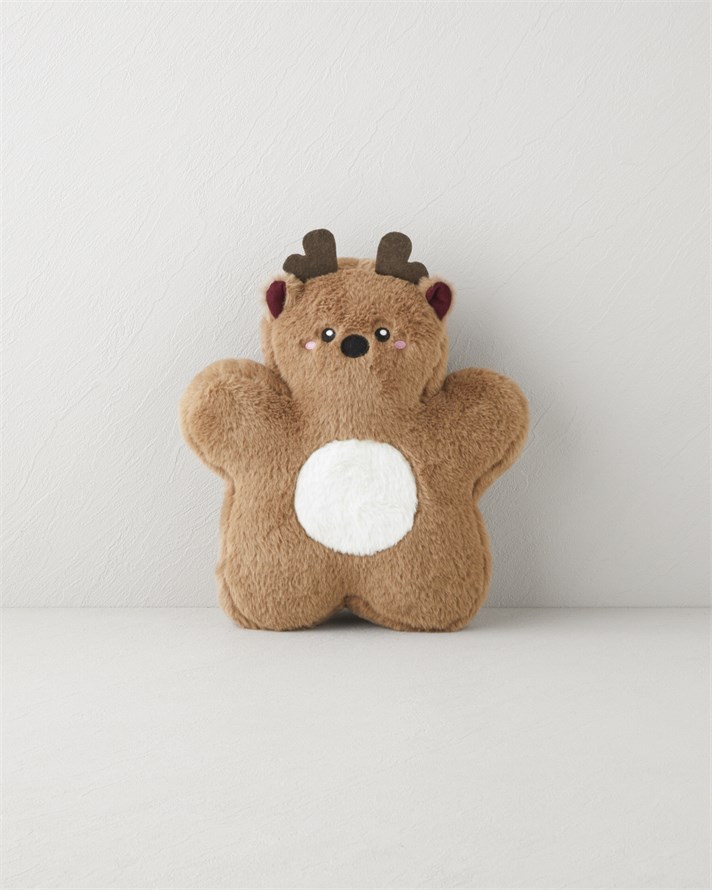 Cute Deer Dekoratif Kırlent 28x32 cm Kahverengi