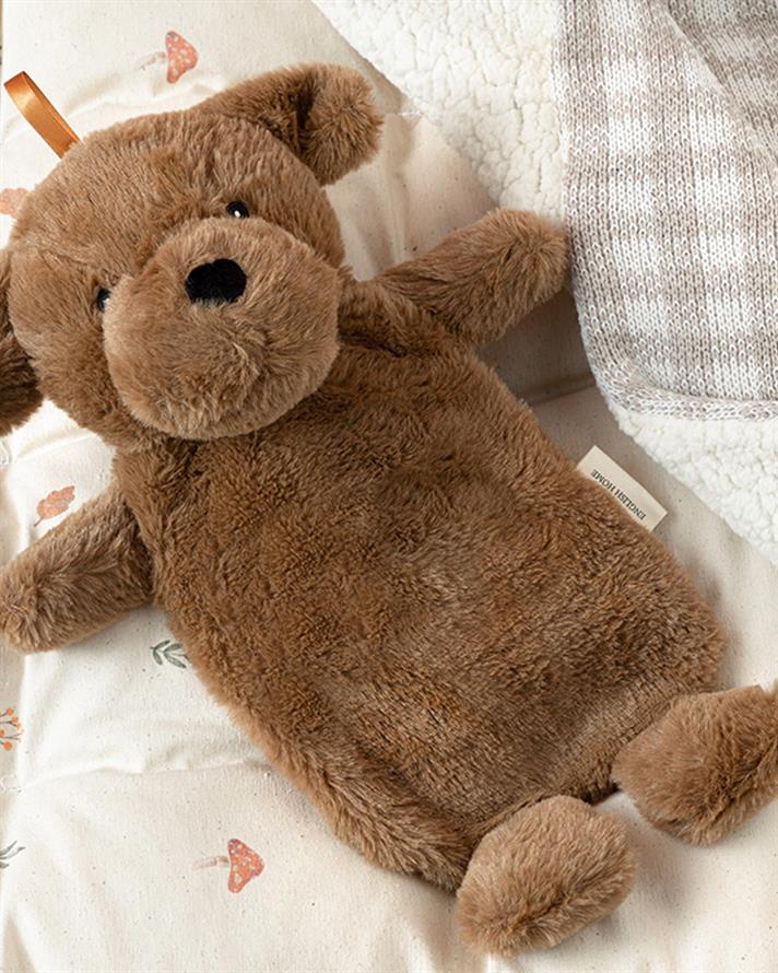 Cute Dogs Pelüş Sıcak Su Torbası Kahverengi