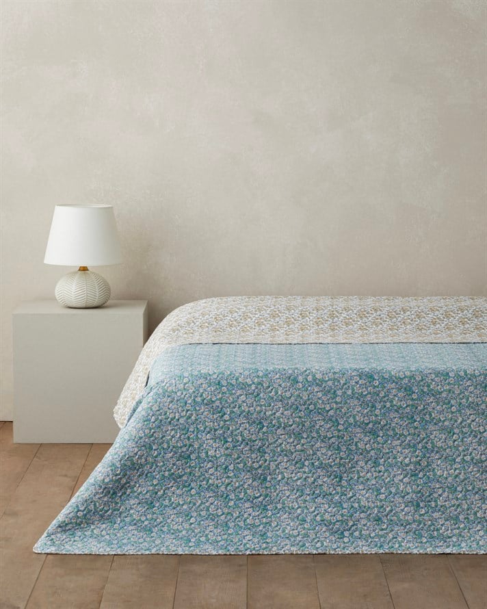 Daisy Charm  King Size Çok Amaçlı Örtü 220x240 cm Yeşil