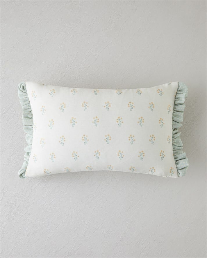 Daisy Green Dolgulu Kırlent 35x50 cm Yeşil