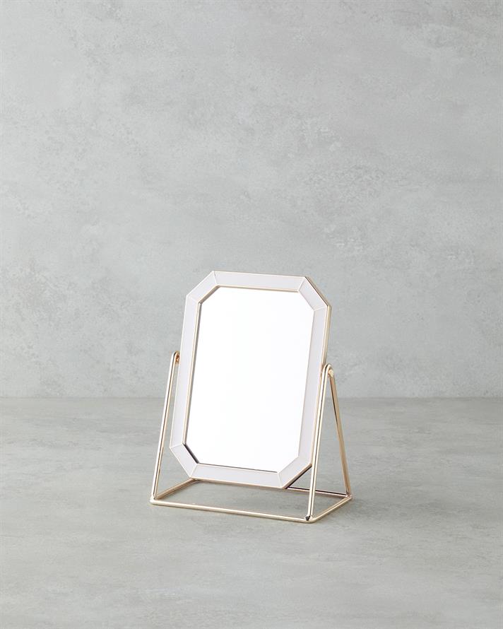 Daniel Metal Masa Aynası 13x18 cm Lila