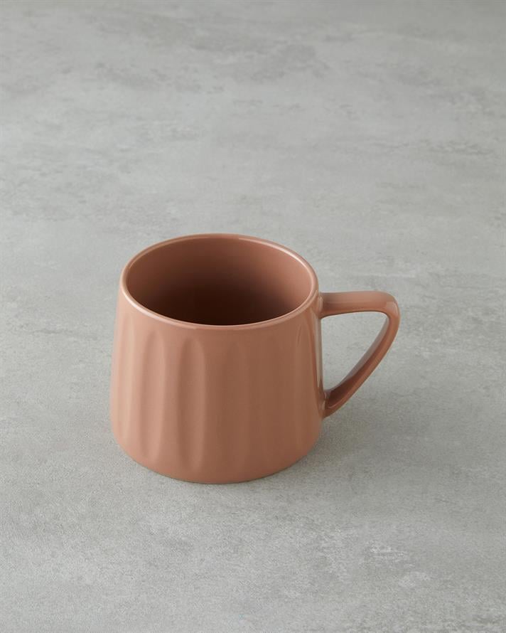 Daphne New Bone China Kupa 320 ml Açık Kahverengi