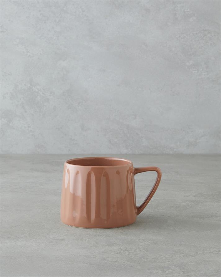 Daphne New Bone China Kupa 320 ml Açık Kahverengi