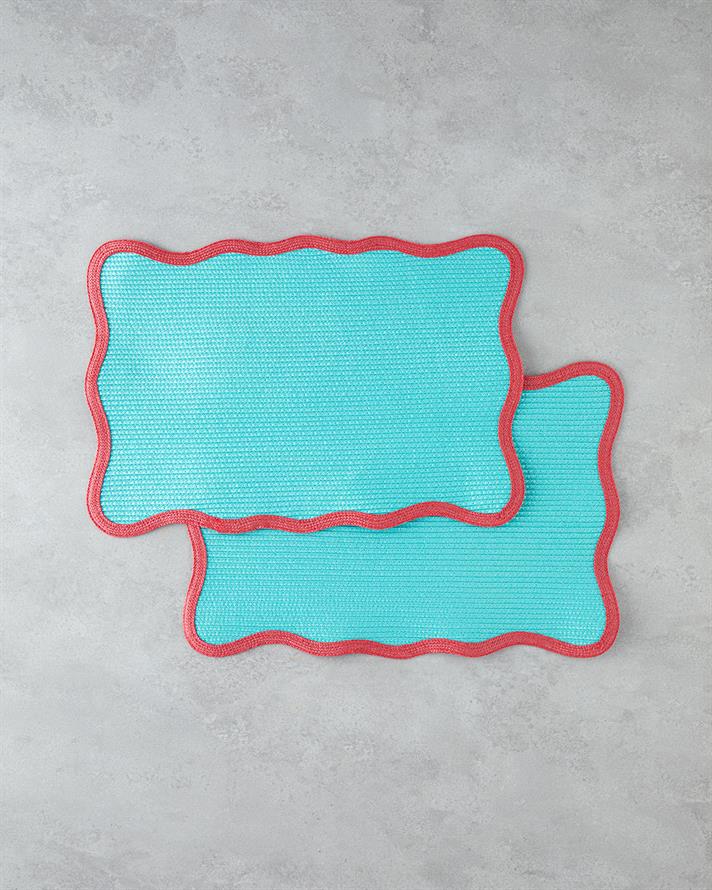 Daydream PP 2li Amerikan Servis 30x45 cm Mavi - Pembe