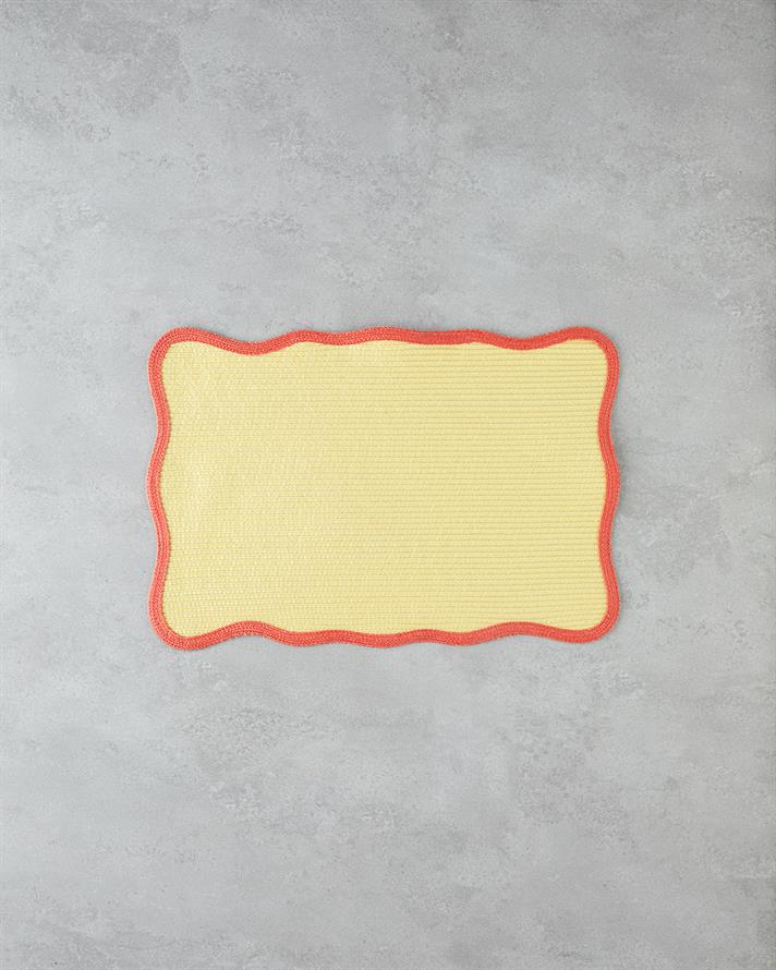 Daydream PP 2li Amerikan Servis 30x45 cm Sarı-Turuncu