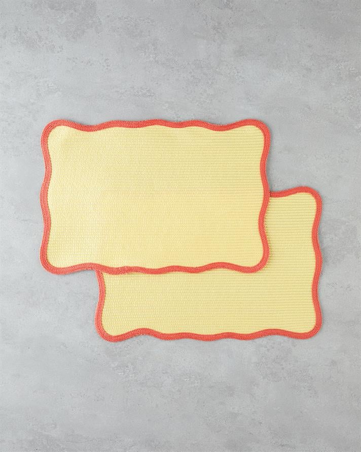 Daydream PP 2li Amerikan Servis 30x45 cm Sarı-Turuncu