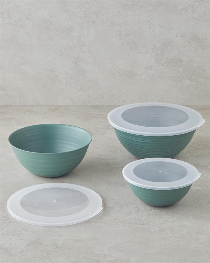 Deanna 3 Parça Saklama Kabı Yeşil