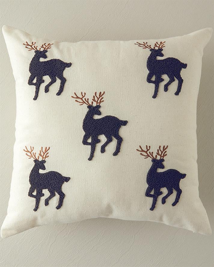Deer Kırlent Kılıfı Ekru