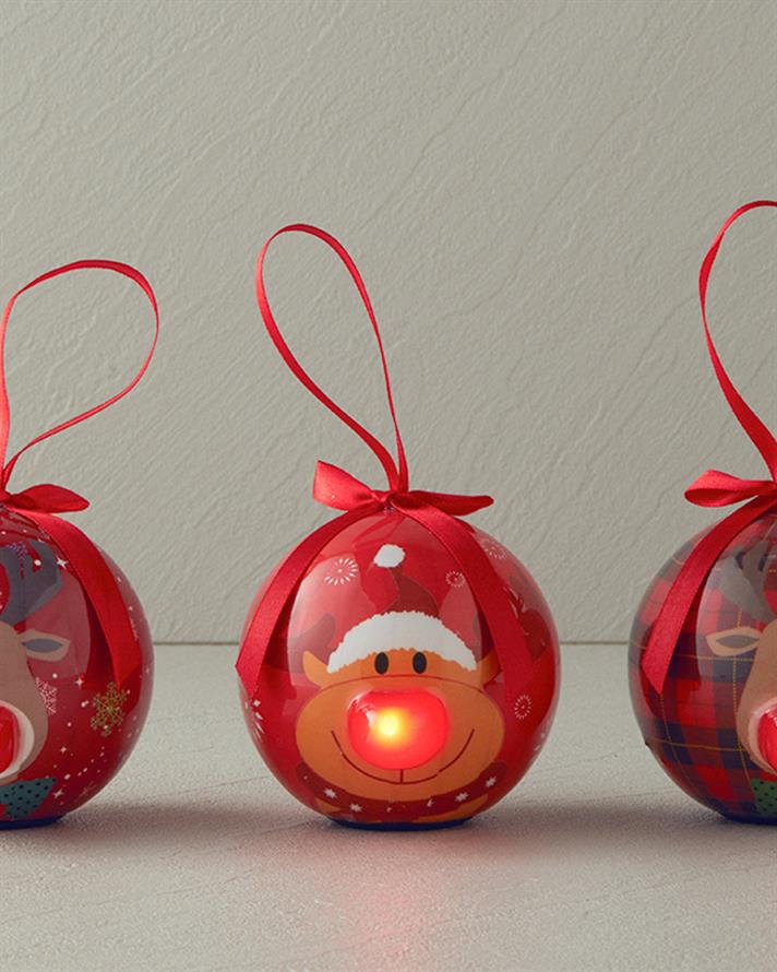 Deer Ledli Yılbaşı Ağaç Süsü Multicolor