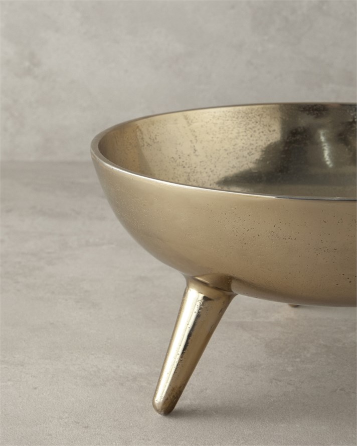 Deluxe Dekoratif Kase 28x28x14 cm Gold