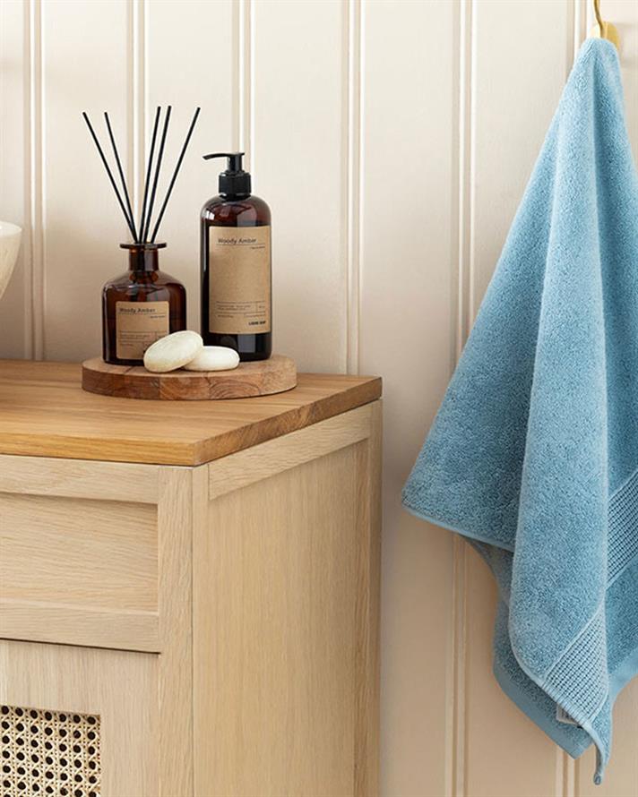 Deluxe Low Twist Pamuklu Yüz Havlusu 50x90 cm Gül Kurusu