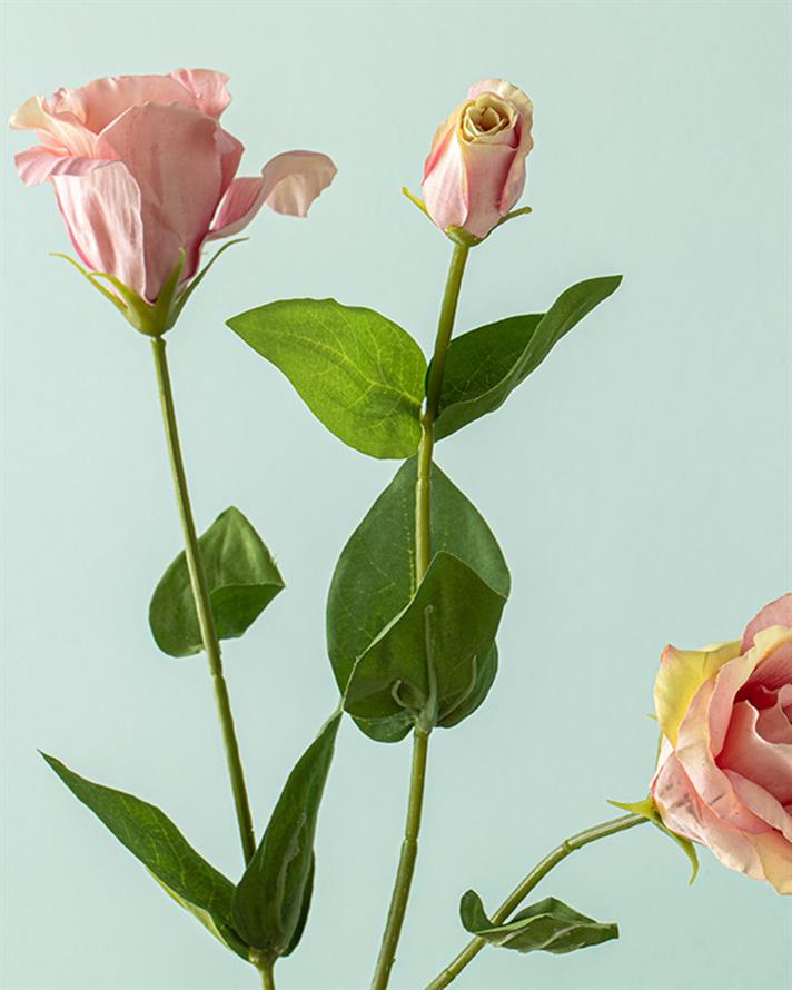 Deluxe Roses Tek Dal Yapay Çiçek Kırmızı