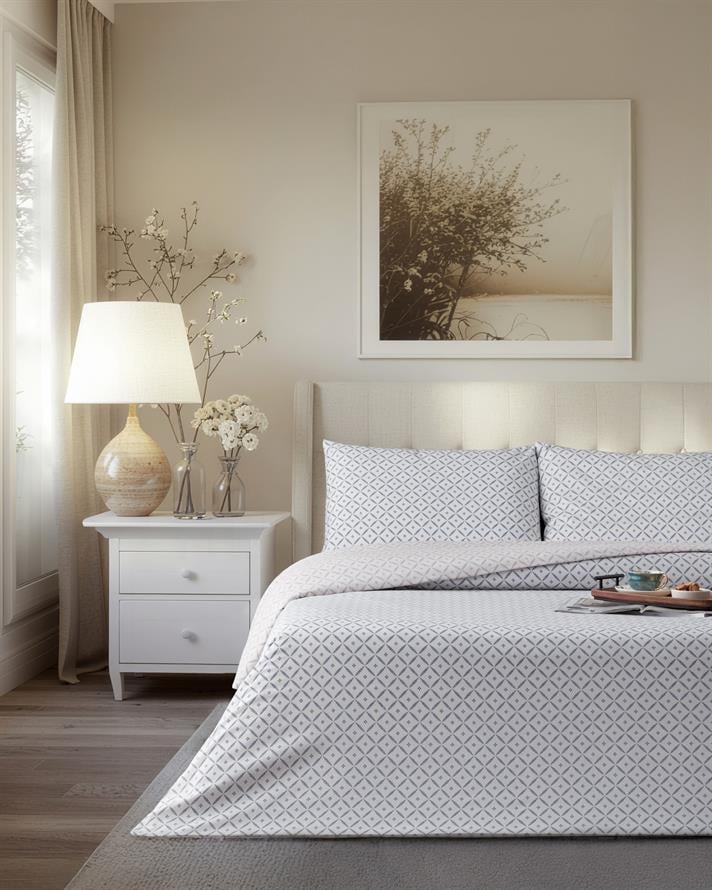 Diamond Bloom Kolay Ütülenir Çift Kişilik Nevresim Takımı 200x220 cm Mavi - Pembe