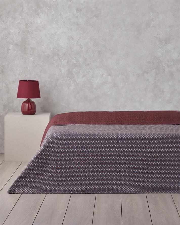 Diamond Clam King Size Çok Amaçlı Örtü 240x220 cm Bordo