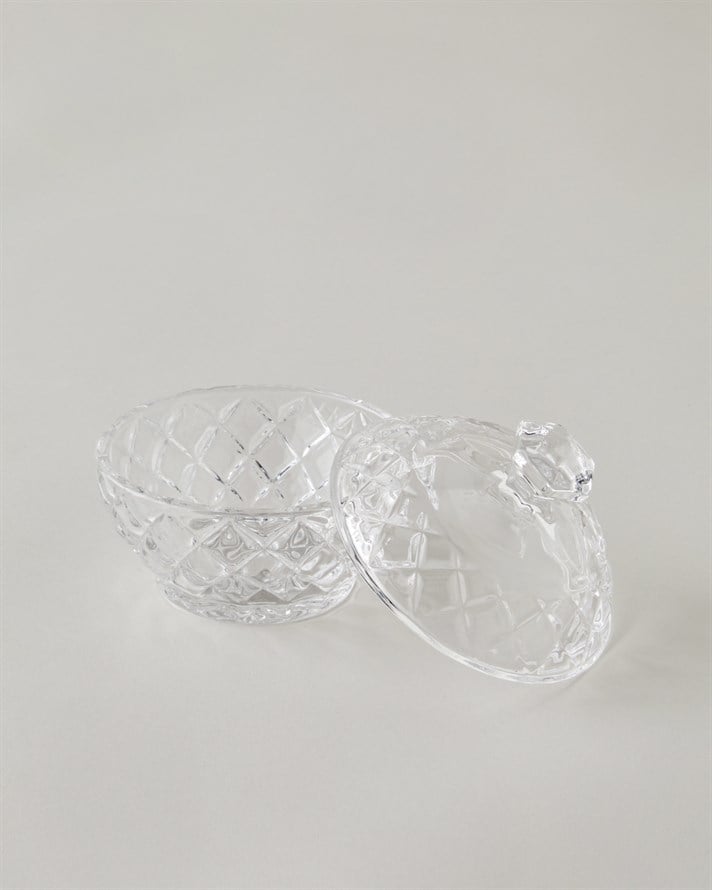 Diamond Gleam Cam Şekerlik 9,5X10 CM Şeffaf