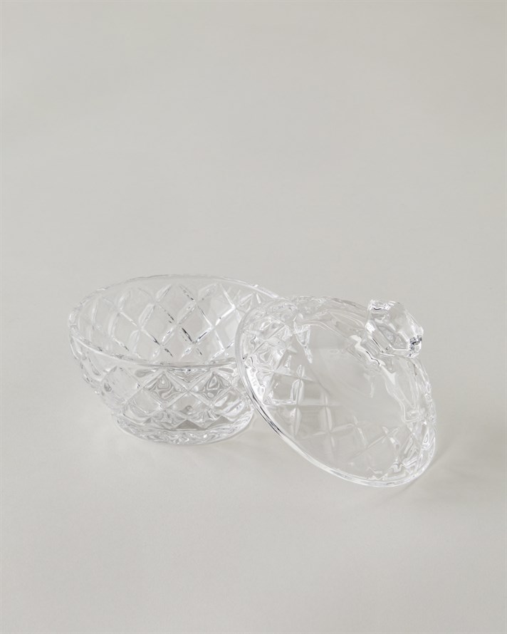 Diamond Gleam Cam Şekerlik 9,5X10 CM Şeffaf