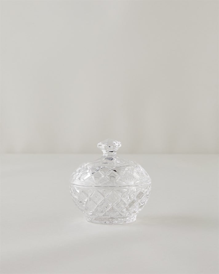 Diamond Gleam Cam Şekerlik 9,5X10 CM Şeffaf