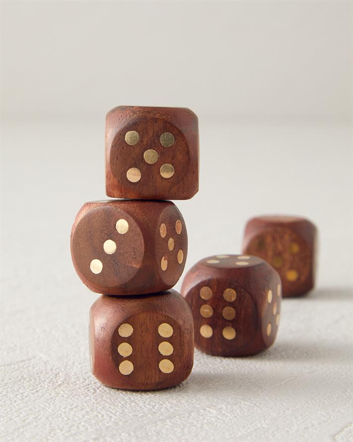 Dice Oyun 9x6,5x4 cm Kahve