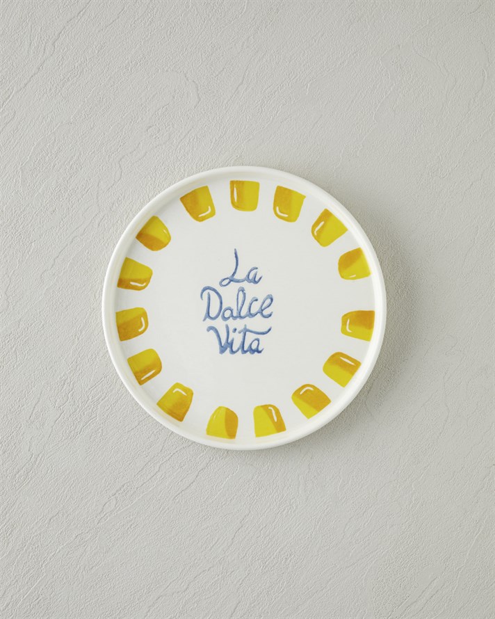 Dolce Vita Seramik 6lı Pasta Seti 20 cm Sarı