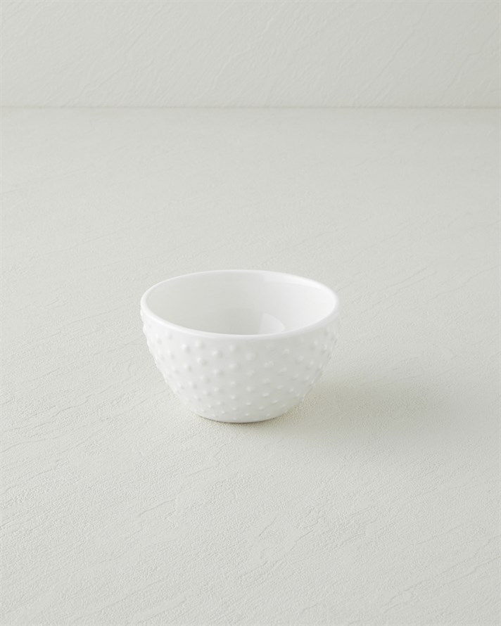 Dora Porselen Çerezlik 10 cm Beyaz