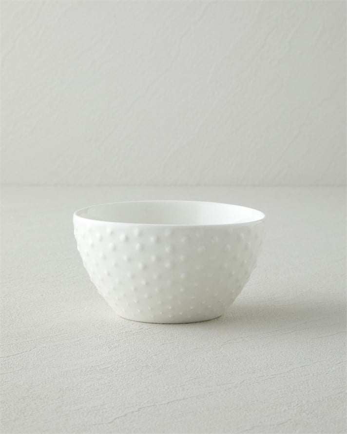 Dora Porselen Çerezlik 12 cm Beyaz