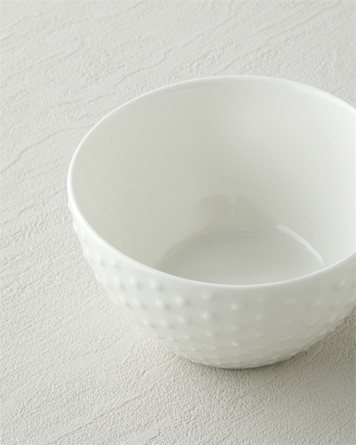Dora Porselen Çerezlik 12 cm Beyaz