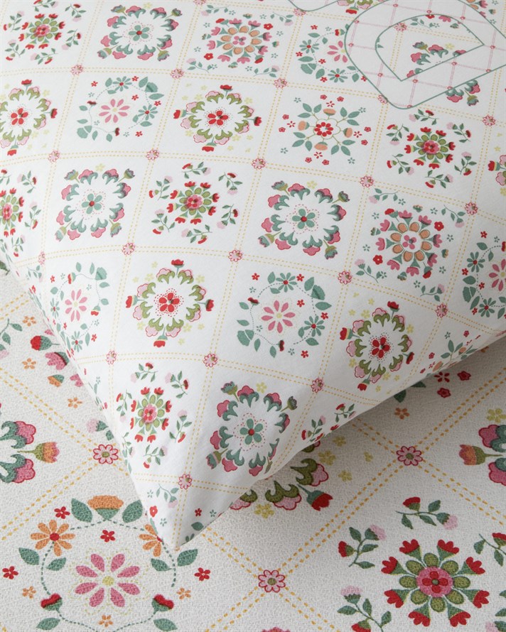 Dream Baskılı Pamuklu Tek Kişilik Pike Takımı 150x220 cm Pembe