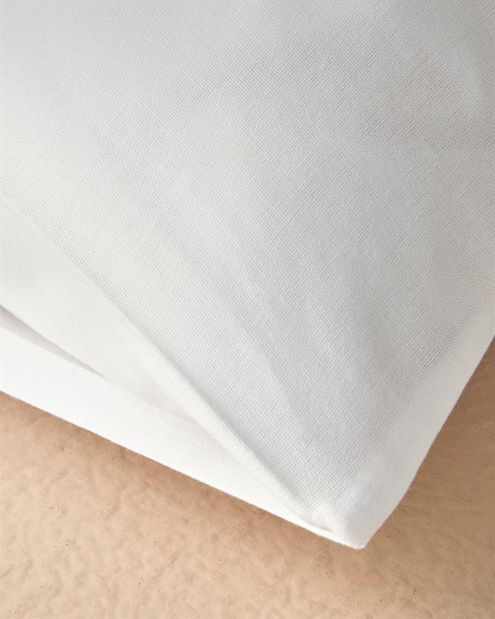 Düz Pamuklu 2li Yastık Kılıfı Beyaz