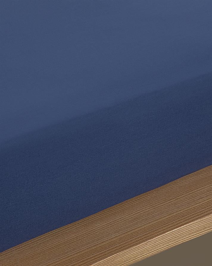 Düz Pamuklu King Size Lastikli Çarşaf 180x200 cm Gece Mavisi