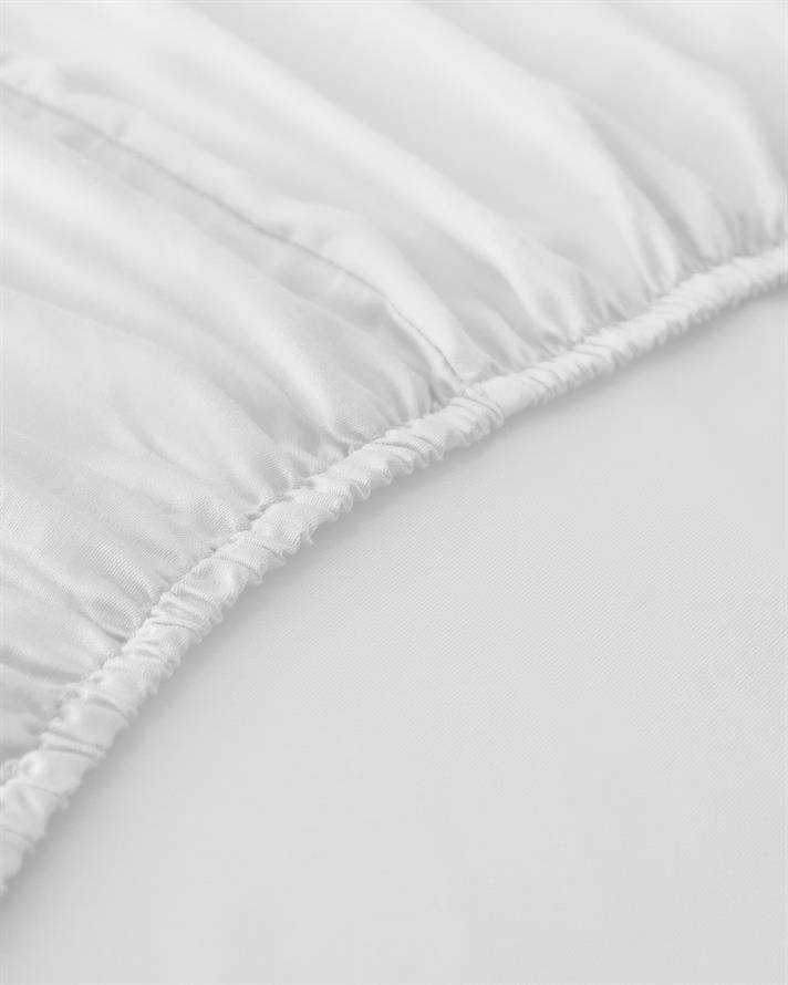 Düz Pamuklu Tek Kişilik Plus Lastikli Çarşaf 120x200 cm Beyaz