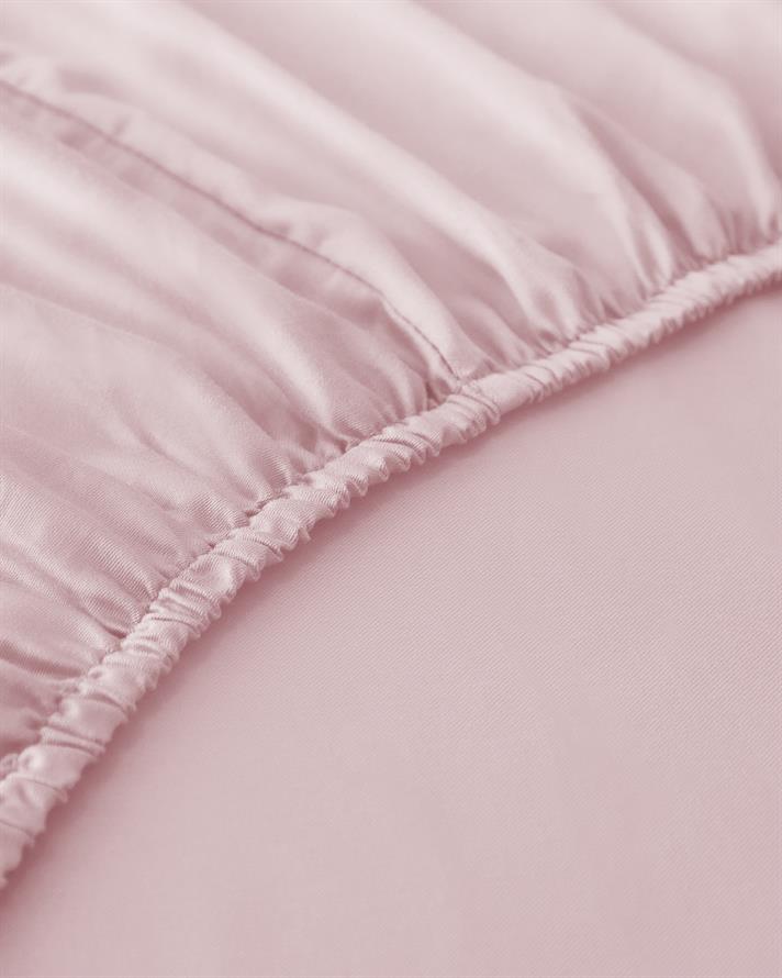 Düz Pamuklu Tek Kişilik Plus Lastikli Çarşaf 120x200 cm Toz Pembe