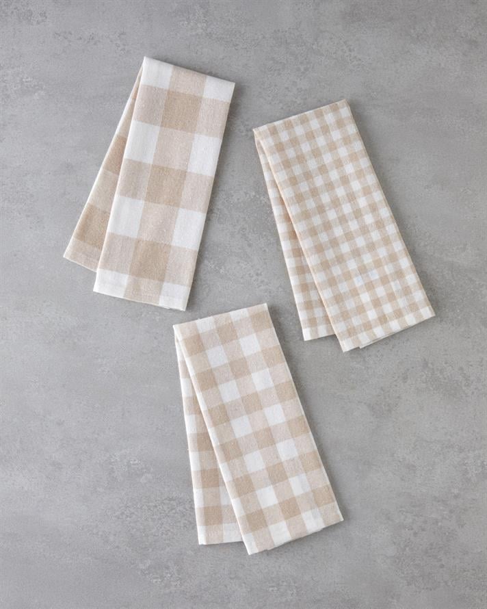 Dyna Pamuk 3lü Kurulama Bezi 30x50 cm Bej