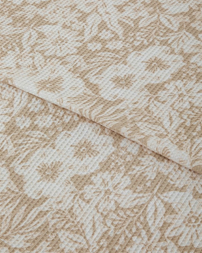 Dyna Tek Kişilik Pike Takımı 150x220 cm Bej