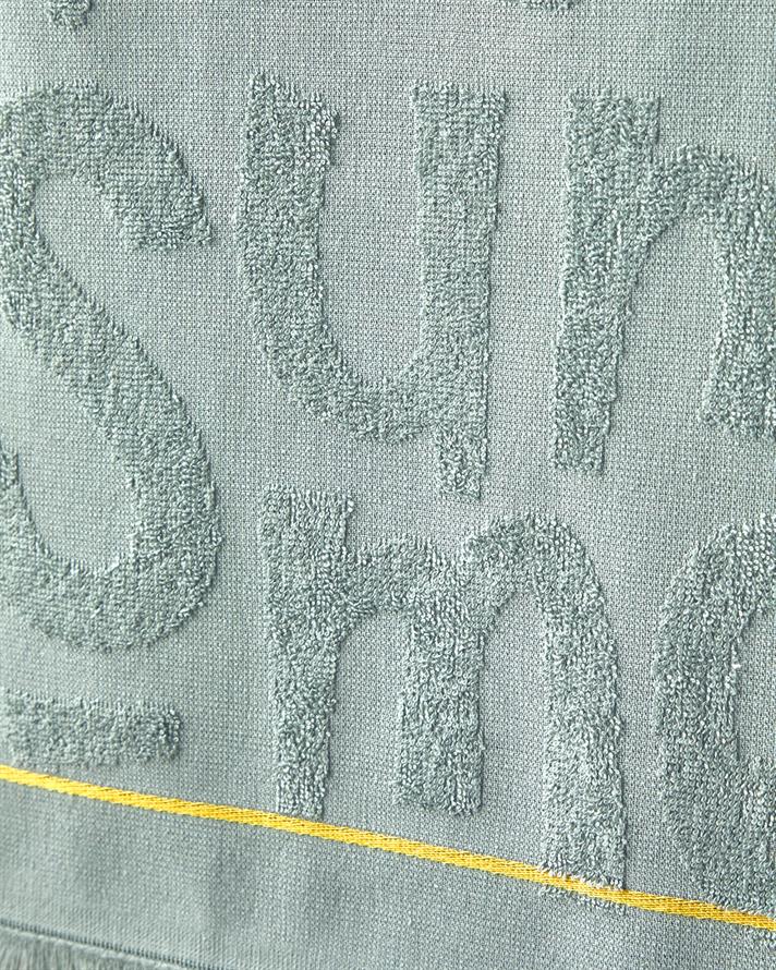 Dynamic Word Pamuklu Plaj Havlusu 70x140 cm Sage