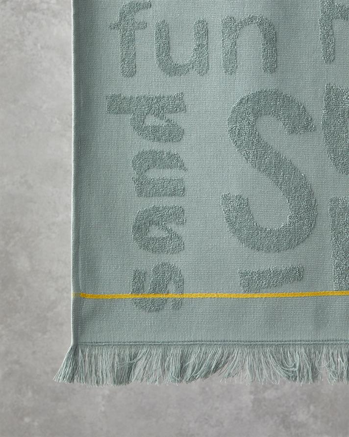 Dynamic Word Pamuklu Plaj Havlusu 70x140 cm Sage